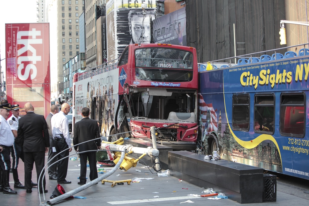 Injured person consulting a New York bus accident lawyer after a city bus crash to understand their legal rights and compensation options.